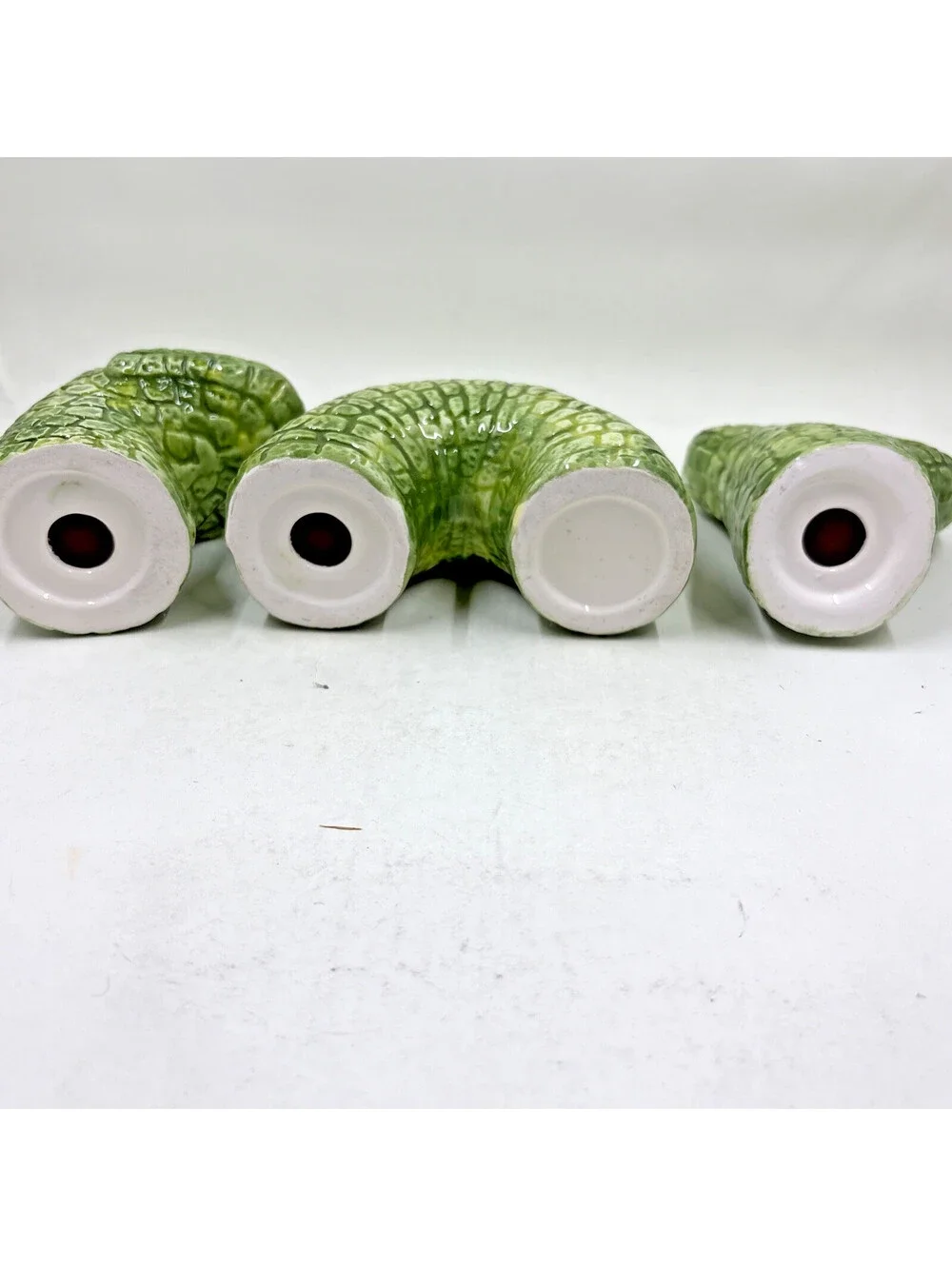 Loch Ness Monster 3pc Salt And Pepper Shakers Condiment 1998 - missing stoppers